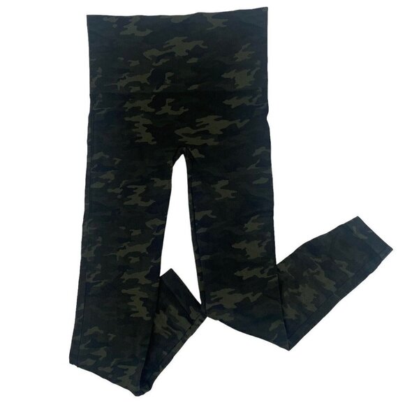 Spanx Size Large Look At Me Now Seamless Leggings Camo High Rise Pull On - Picture 3 of 9